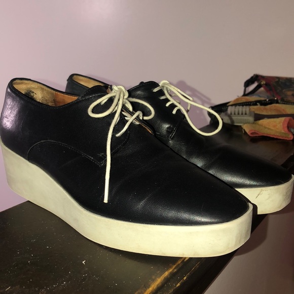 CLERGERIE Paris Leather Chucky Sole Sneaker Laces up - Picture 1 of 11